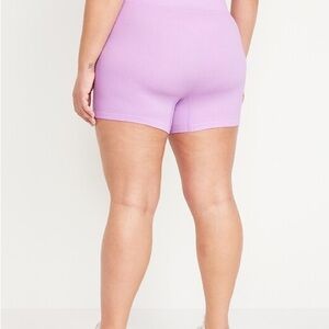 Old Navy Ribbed Bike Shorts - Lilac